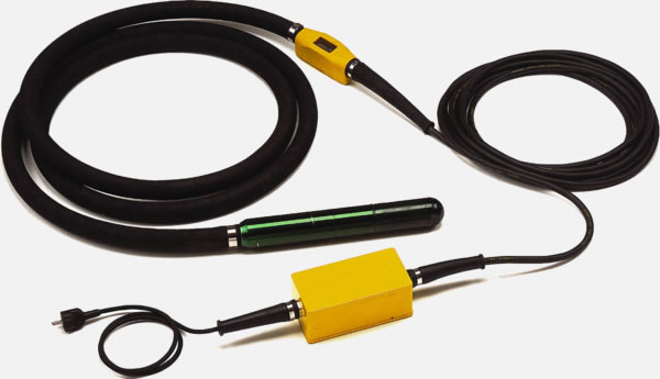 Wysokowydajne wibratory  elektryczne, pogrążalne. Seria NCE - NXE Wibrator elektryczny buławowy